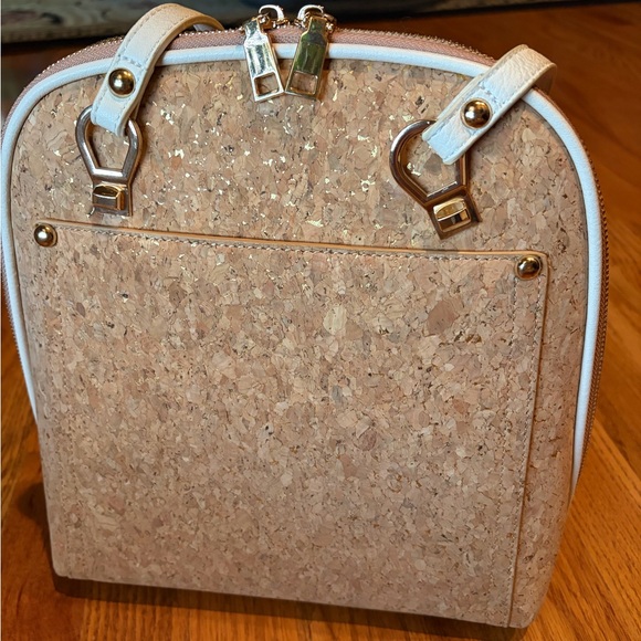 Miztique Daisy Cork Convertible
Backpack Purse Natural Tan & White Color main image 11